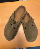 Birkenstock Clogs Boston Veloursleder grün (Thyme) Gr. 42 Hessen - Butzbach Vorschau