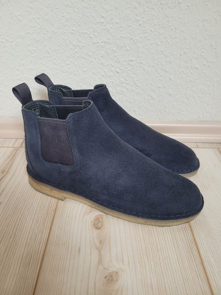 Clarks Originals Wildleder Chelsea Boots Navy in Rainau