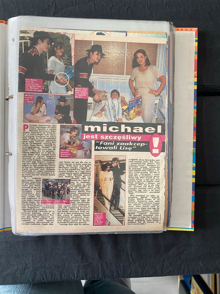 Sammlung Michael Jackson Artikel&unversehrte Poster 1990er in Nottuln