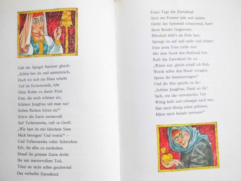 Außergewöhnliches Märchenbuch“Der Goldene Gockel“ (1966) in Rödlin