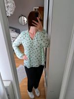 MbyM Plissee-Bluse M mint Blümchen Bremen - Neustadt Vorschau