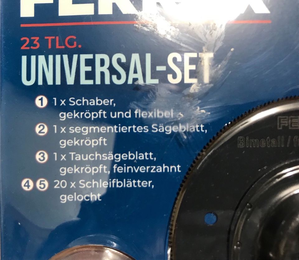Ferrex Universal-Set 23 teilig Zubehör für Multifunktionswerkzeug in Halle