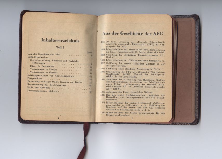 AEG Geschichte 1941 Kalender - Taschenkalenderbuch mit Bleistift in Nürnberg (Mittelfr)