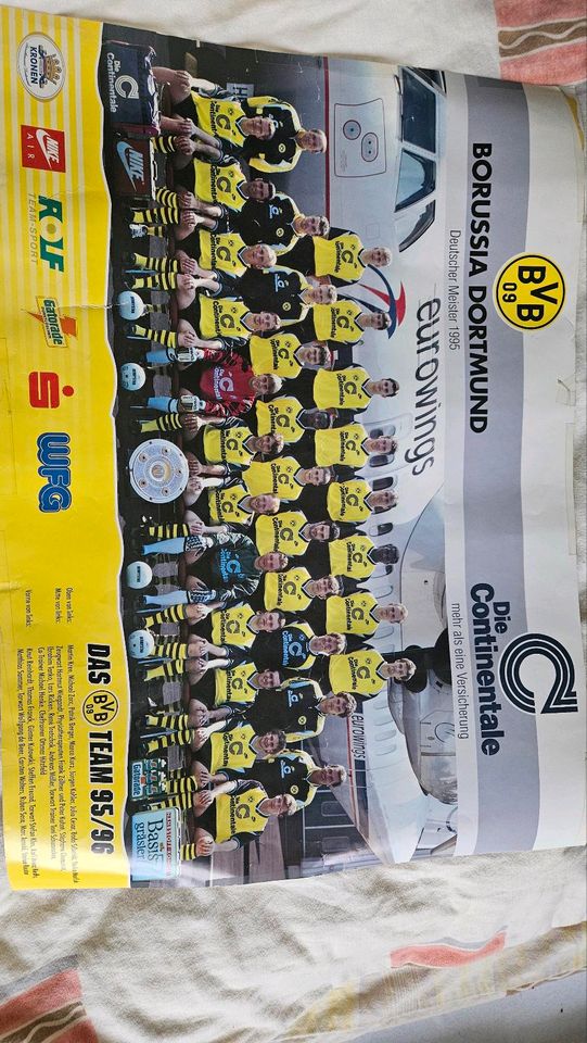 BVB Borussia Dortmund Plakate 1995 und 1997 in Köln