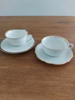 2 Teetassen Porzellan mit Goldrand Hutschenreuther und Seltmann Nordrhein-Westfalen - Meerbusch Vorschau
