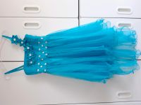 Schickes Kleid türkis blau laut Etikett 128 tragbar bis ca. 140 Niedersachsen - Seevetal Vorschau