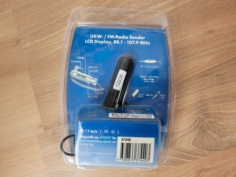 UKW FM Radio Sender 3,5 mm Stereo fürs Auto Klinkerstecker in Sachsenheim