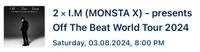 WTS 1x I.M Changkyun Monsta X Off The Beat Tour Konzert Ticket Hamburg-Mitte - Finkenwerder Vorschau