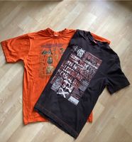 2 T-Shirts Herren, GR M, orange- braunschwarz Sachsen - Bautzen Vorschau