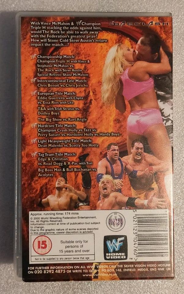 WWF VHS Armageddon & Backlash - WWE Wrestling Video Kassetten in Schwarzenberg (Erzgebirge)