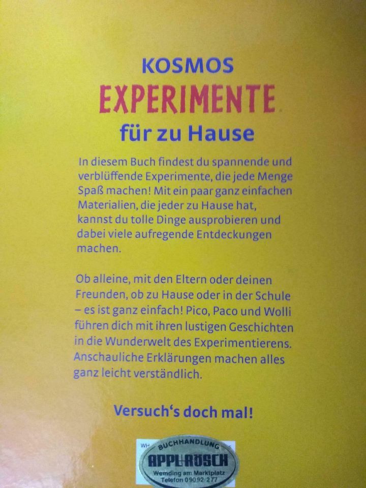 Kosmos Experimente für Zuhause, Kinderbuch in Weißenburg in Bayern