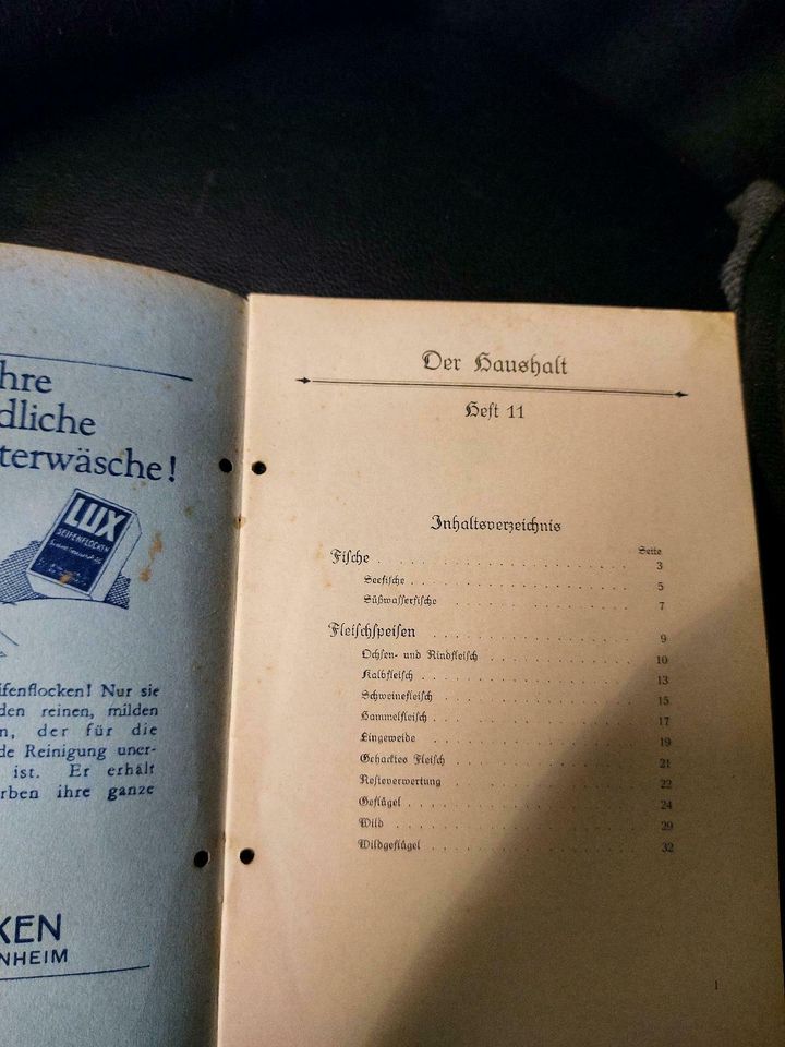 Sunlicht Institut für Haushaltskunde Heft 10,11,12 Der Haushalt in Kiel