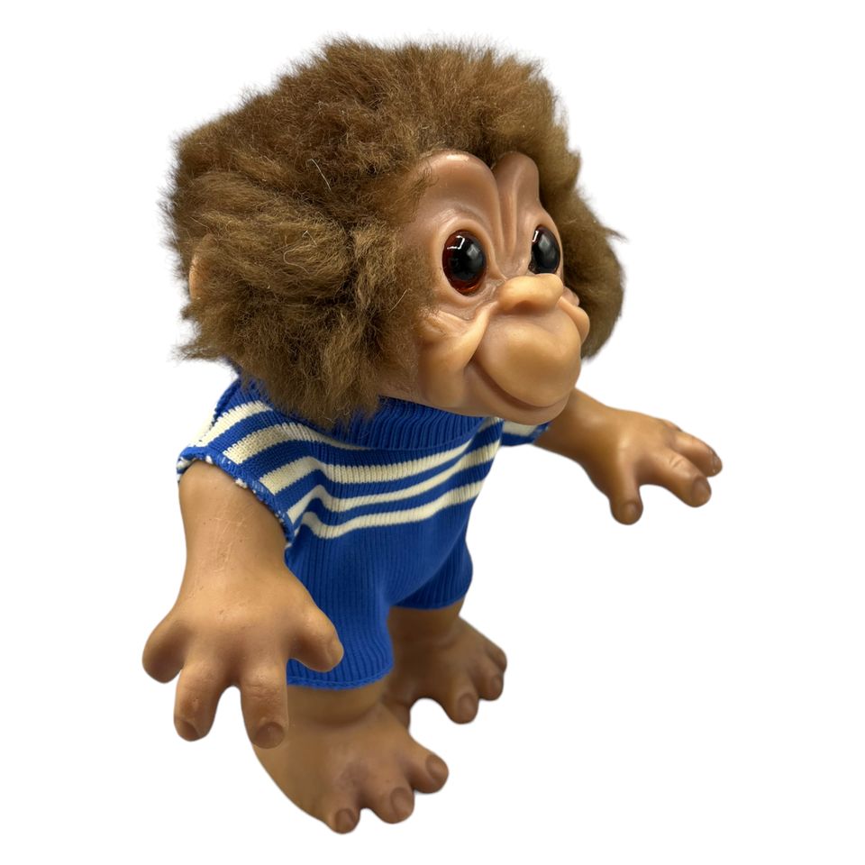 Thomas Dam Troll Affen junge monkey boy Puppe 20cm Braun in Witten