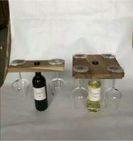 Weinhalter Weinflaschenhalter 2er Set Massivholz Glashalter Essen - Essen-Kettwig Vorschau