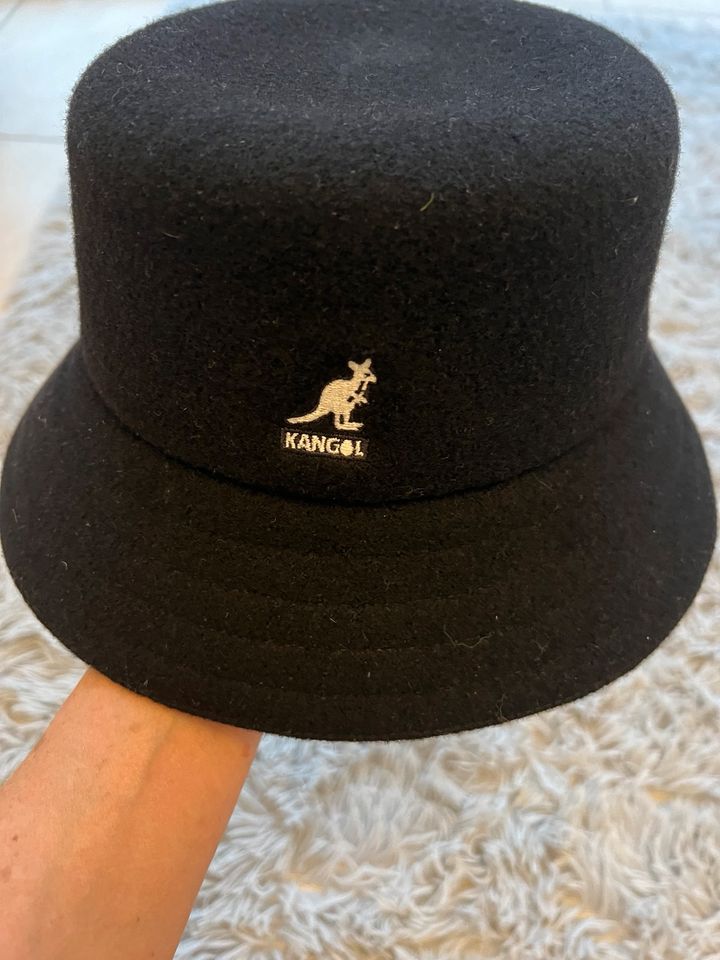 Kangol Lahinch Fischerhut aus Wolle schwarz neu in Hürth