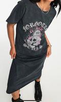 Kleid T-Shirt grau totenkopf asos l Maxi MIDI Sommer Nordrhein-Westfalen - Paderborn Vorschau