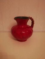 Rote Vase Keramik handgetöpfert Pfronten Handarbeit Hessen - Groß-Rohrheim Vorschau