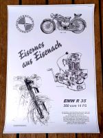 Poster EMW R35 DDR Motorrad Oldtimer + Explosionszeich. kein BMW Brandenburg - Neuruppin Vorschau