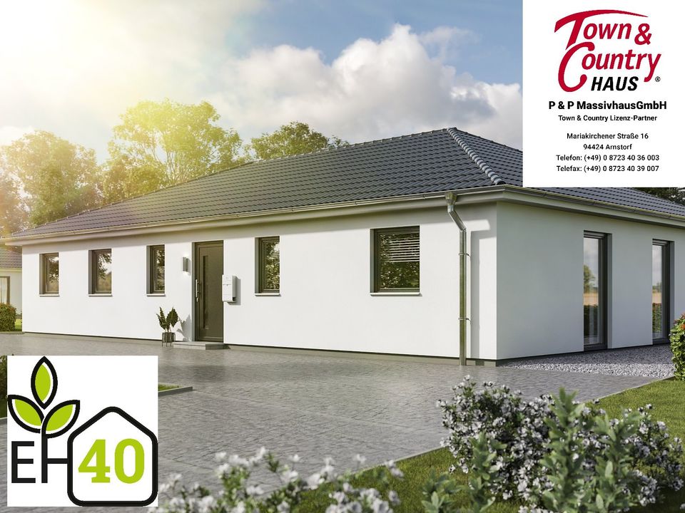 Bungalow 131 mit Einliegerwohnung in KfW40 ab *1830,- inkl GS am Reichenberg in Niederviehbach