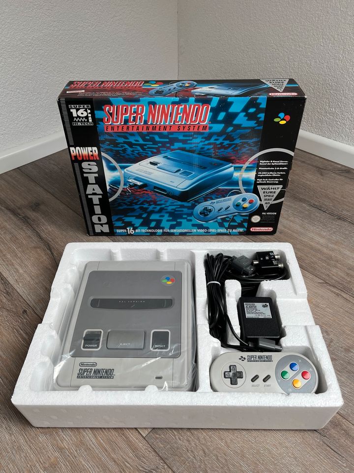 Super Nintendo SNES Power Station OVP CiB Box SAMMLERZUSTAND in Weinsberg