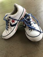 Converse flach Weiß mit rotem Stern Baden-Württemberg - Waldshut-Tiengen Vorschau