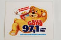 Aufkleber/Sticker Radio Gong 97,1 UKW 8x9 cm 80/90er vintage Bayern - Berching Vorschau