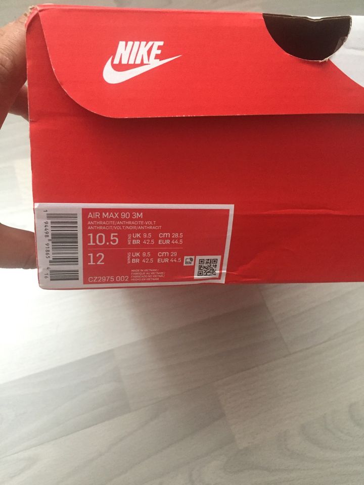 Nike Air Max 90 3M EU 44,5 US 10,5 Rarität Neu ungetragen in Hochborn