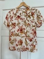 H&M Bluse Shirt T-Shirt Blumen beige Gr. XS 34 Stuttgart - Botnang Vorschau