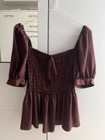 Bluse mit Schößchen Braun von Asos Größe 36 Hessen - Dietzenbach Vorschau