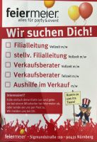 Nebenjob Aushilfe, Vollzeit , Feiermeier Verkaufsleiter Bayern - Würzburg Vorschau