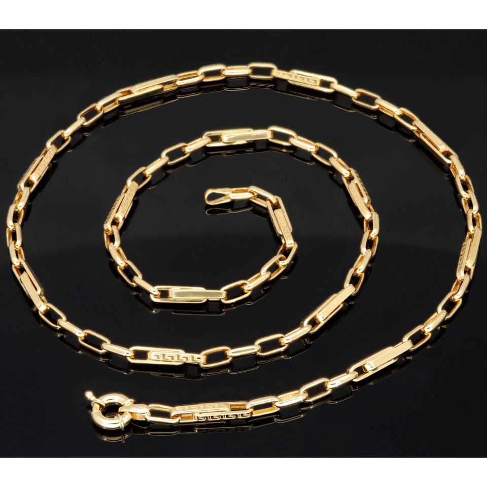 Greco Design Goldkette 585 14K ECHT Gold 3,5mm 50cm NEU Goldkette Halskette Schmuck Massiv Goldschmuck Viele weitere Angebote mit Finanzierung Ratenzahlung im Shop sensburg-aurum in Berlin