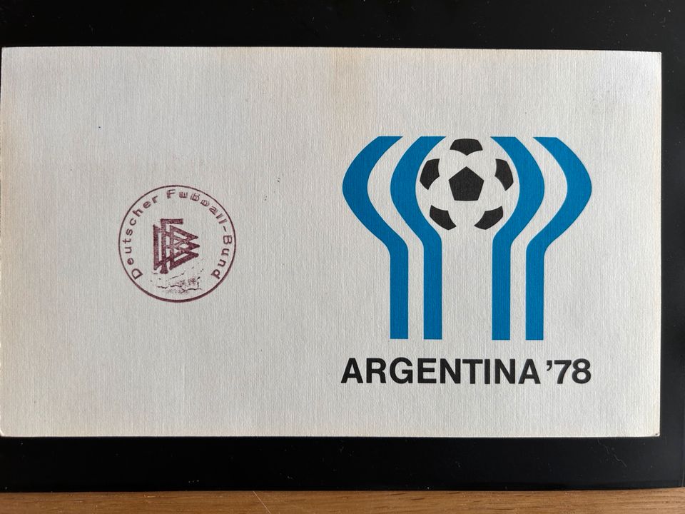 WM 78 DFB Argentina 78  Offiz-Karte ca 20x signiert Maier Fischer in Isernhagen