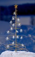 Solar Led Weihnachtsbaum Tanne Lichter Schneeflocke Baum Nordrhein-Westfalen - Wilnsdorf Vorschau
