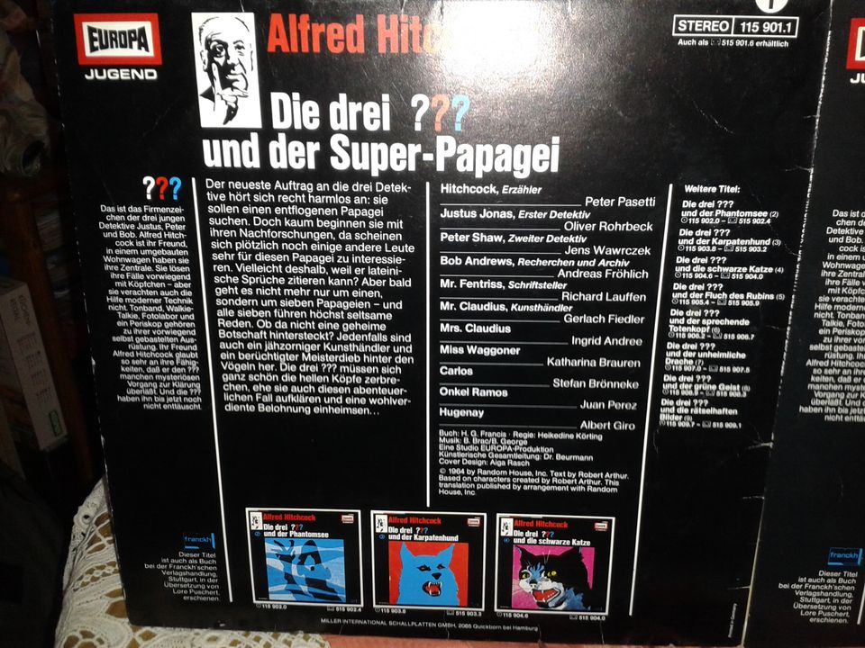 Die Drei ??? - Folgen 1-6 (EUROPA-LP, 1979 ) im Konvolut in Frankenthal (Pfalz)