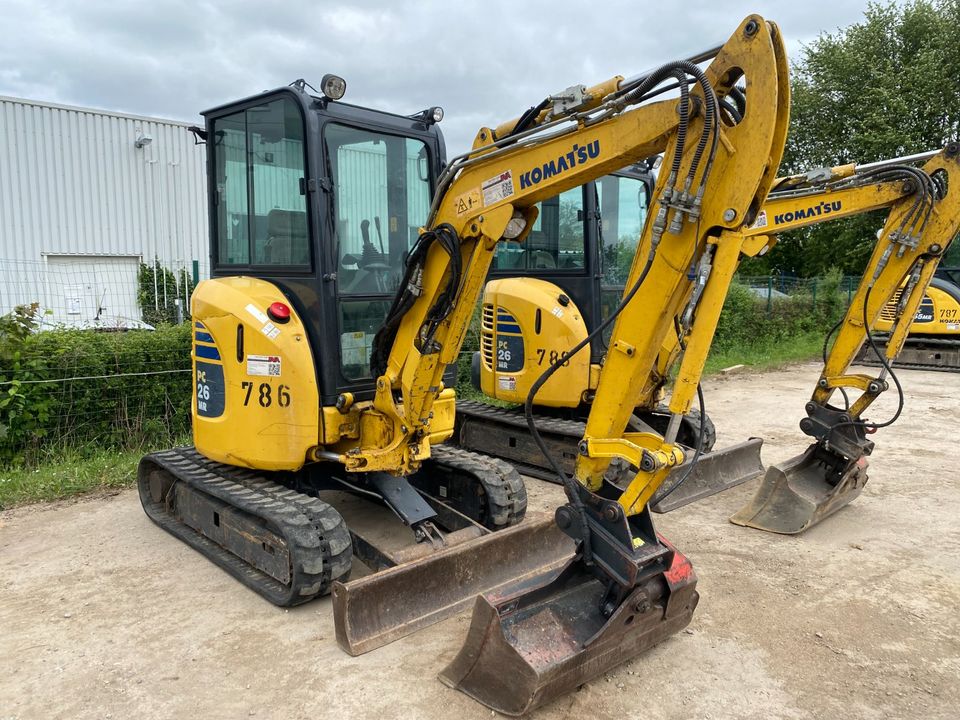 MINIBAGGER Kurzheck KOMATSU PC 26 MR-3 BJ 2018 Netto: 23.300 € in Windischleuba