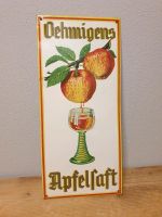 uraltes Blechschild  Öhmigens Apfelsaft 34,5 cm x 15,5 cm Bayern - Wiesent Vorschau