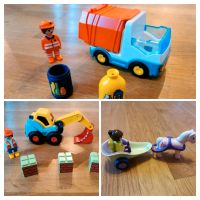 Playmobil 123 Bagger und Müllabfuhr, Müllwagen, Einhornkutsche Kr. München - Unterhaching Vorschau