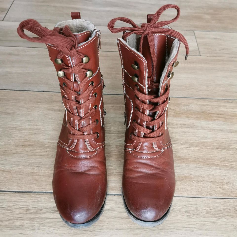 DOCKERS Damen Lederstiefel Gr. 38 in Stuttgart