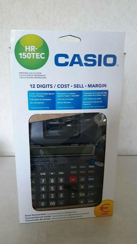 CASIO HR-150TEC Druckender Tischrechner mit 8 Additionsrollen in Andernach