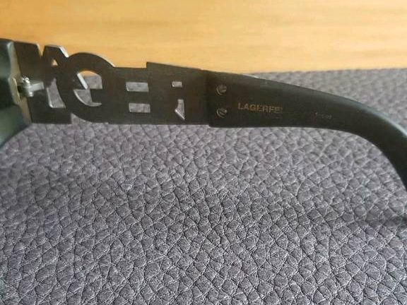 Vintage LAGERFELD Sonnenbrille mit Metallbügel, im Etui, Original in Borken