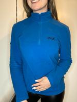 Jack Wolfskin Outdoor Fleecejacke Größe M Technopile blau Halfzip Bayern - Augsburg Vorschau