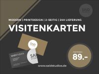 Visitenkarten Design | Printdesign | Modern | 24h Lieferung Dortmund - Innenstadt-Ost Vorschau