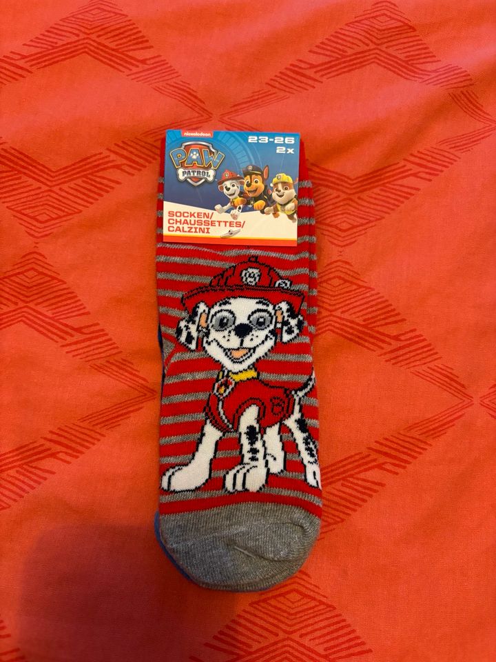 ✴️2 Paar Socken PAW PATROL Gr. 23-26 -NEU & OVP! (Chase+Marshall) in Pyrbaum