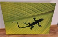 Leindwandbild Leinwand Bild Gekko Salamander Blatt Bayern - Köfering Vorschau