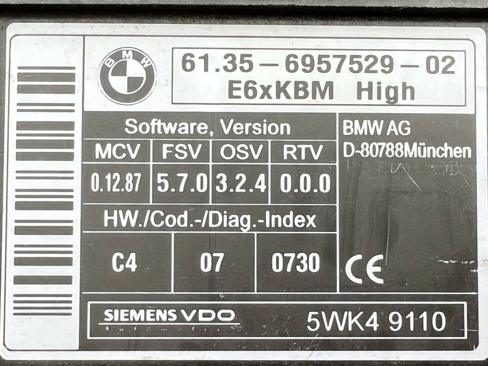 BMW E60 E61 5er Kombi Original Steuergerät Karosserie 9151517 in Bochum