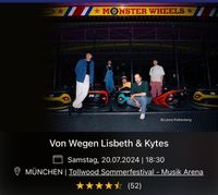 Von Wegen Lisbeth - 2 Tickets - 20.07 - München - Tollwood München - Au-Haidhausen Vorschau