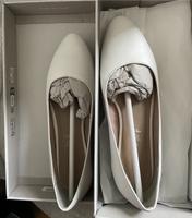 Leder Ballerina weiß Gr.38 neuwertig Hochzeit Brandenburg - Rathenow Vorschau