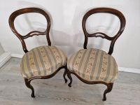 2 Elegante Antike Biedermeier Stühle;  Salonstuhl aus Nussbaum Rheinland-Pfalz - Heßheim Vorschau