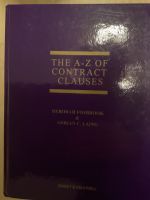 The A-Z of Contract Clauses Sweet Maxwell 5 Edition Baden-Württemberg - Konstanz Vorschau