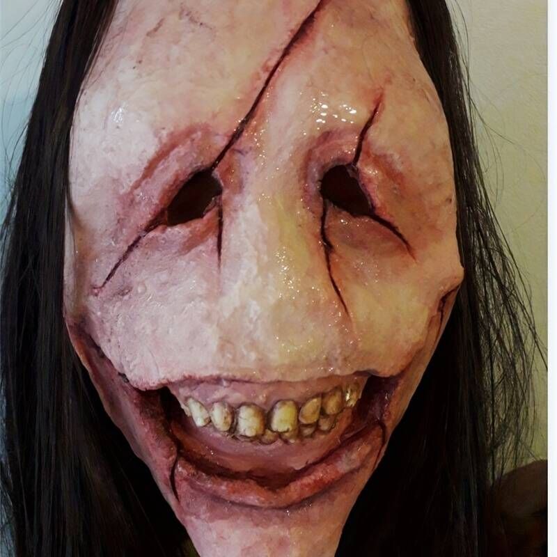 1pc, Halloween Horror Langhaar-Teufel Rotes Gesicht Teufel Maske in Nürnberg (Mittelfr)
